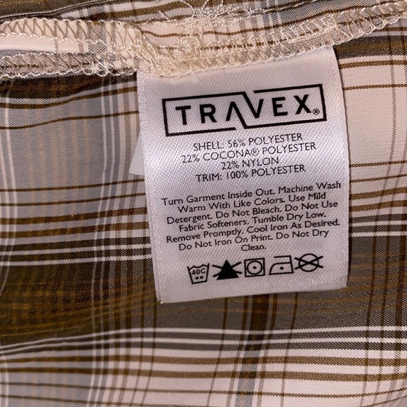 Eddie Bauer Travex men’s plaid short sleeve button down shirt size medium - Picture 2 of 7